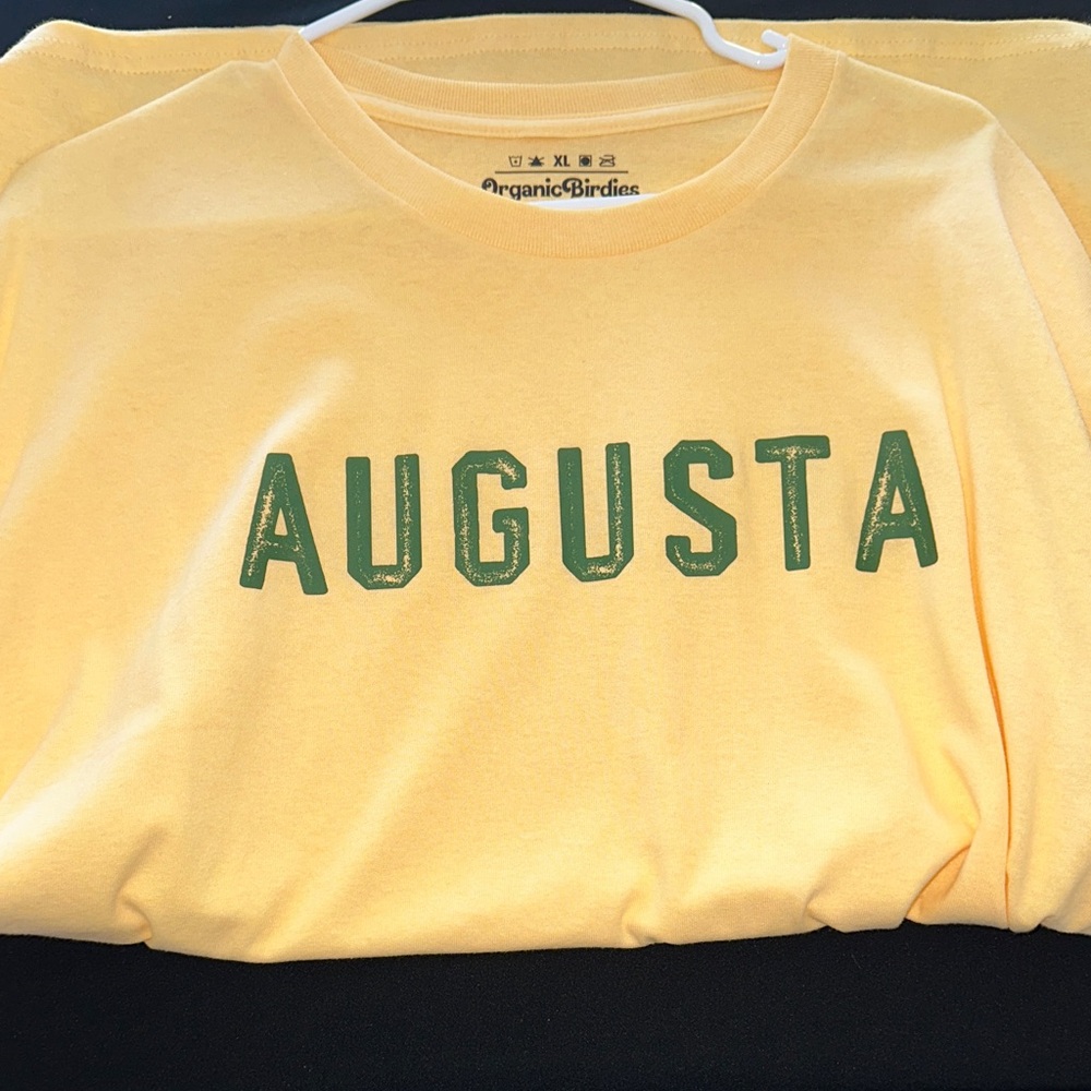 Augusta Graphic Tee - Yellow with Green Print